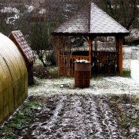 Слегка припорошил снежок мой сад :: Людмила Смородинская