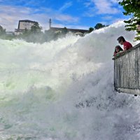 Рейнский водопад в тихом состоянии летом :: Sergey Grim