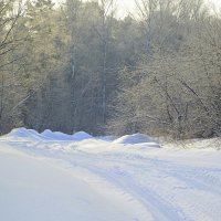 Снежная дорога на дачу :: Татьяна Лютаева