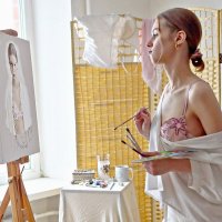 Портрет с автопортретом (3) :: Игорь Парв Портрет с автопортретом (3) :: Игорь Парв