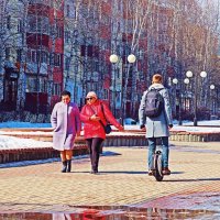 Из серии "Пешеходы и самокатчики" :: Владимир 