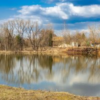 Март на пруду :: Александр Синдерёв