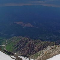 ПРОГУЛКА НА БОЛЬШОЙ ЧИМГАН 3300м, с вершины. :: Виктор Осипчук