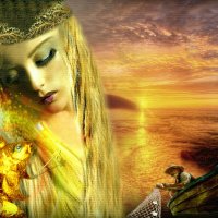 А.С Пушкин  Сказка о рыбаке и золотой рыбке :: Е.М. ***