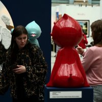 Люди на выставке :: Сергей Золотавин Люди на выставке :: Сергей Золотавин