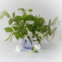 Черемухи,запах пьянящий По комнате сладко плывет... :: Галина 