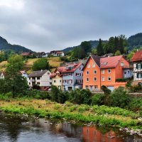 Деревня у реки :: Юрий. Шмаков