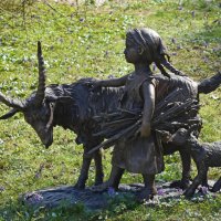 Москва. Девочка с козой... :: Наташа *****