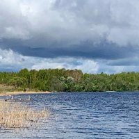 Апрель. Река Гжать. :: Ольга Довженко Апрель. Река Гжать. :: Ольга Довженко