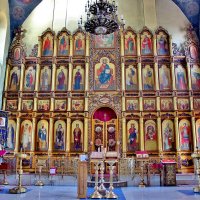 Иконостас в храме  Казанской иконы  Божьей Матери в городе Поворино Воронежской области. :: Восковых Анна Васильевна 