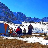 ЛАГЕРЬ ПЕРЕД ВЕРШИНОЙ, h~3150 м. :: Виктор Осипчук ЛАГЕРЬ ПЕРЕД ВЕРШИНОЙ, h~3150 м. :: Виктор Осипчук