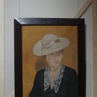 Портрет С.И.Л. в соломенной шляпе (спутница и модель художника Серафима Ивановна Лычёва) / 1935 :: zavitok *