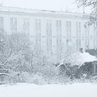 Апрельский снегопад... :: Владимир Шошин Апрельский снегопад... :: Владимир Шошин