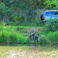 Вытаскивает рыбку :: Андрей Снегерёв