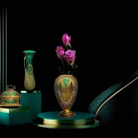 уголок  интерьера  в  бирюзовых  тонах :: Е.М. ***