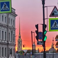 Закат в Петербурге :: Татьяна Машошина