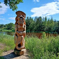 Погибшее дерево превратилось в произведение искусства. :: Лия ☼