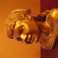 СВЕТЛАНОЧКА .Скульптурный портрет (речная глина) . 80-е годы ХХ века. :: Валерий Кокорев