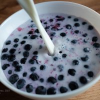 Черника с молоком :: Александр Синдерёв