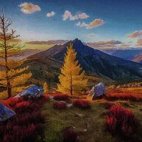 Восход в горах :: Aleksey Afonin