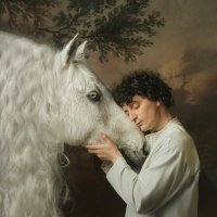 Портрет с белой лошадью. :: Дина Агеева