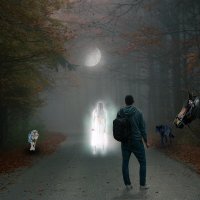 Встреча с Лесным Призраком убийцы :: Свечение Язычество