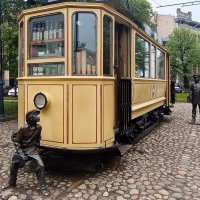 Выборг. Трамвай-памятник. :: Ольга Довженко Выборг. Трамвай-памятник. :: Ольга Довженко