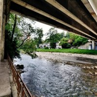 Под мостом. Река Хоста :: Mikhail Irtyshskiy