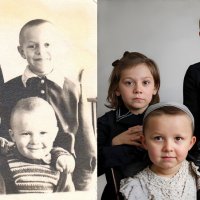 Восстановление старого фото :: Сергей Восстановление старого фото :: Сергей