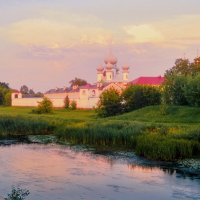 Летний вечер на реке Тихвинка :: Сергей Кочнев
