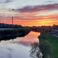 Закат на реке Ула. Тула. :: ИРЭН@ .