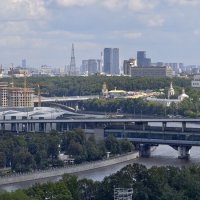 Метромост Воробьевы горы :: <<< Наташа >>>