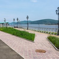 Набережная и Амур :: Виктор Иванович Чернюк Набережная и Амур :: Виктор Иванович Чернюк