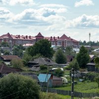 Панорама заречной части города из Ямской слободы Верхотурье, август 2025 :: Gen 