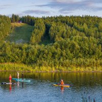 Плавание на сап-досках по реке Ухта через живописные таежные места. Республика Коми :: Николай Зиновьев