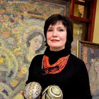 Писанки Ольги Ровецької розпису страуси-них яєць м. Сокаль :: Степан Карачко