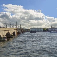 Санкт-Петербург. Нева, Троицкий (Кировский) мост :: Стальбаум Юрий 