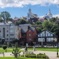 Вид на бугор (Воронежские низы) с Адмиралтейской площади :: Татьяна Машошина Вид на бугор (Воронежские низы) с Адмиралтейской площади :: Татьяна Машошина