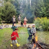 Прощальный костёр на даче. :: Ольга Довженко