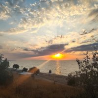 Закат над Азовском море :: Александр Павлович Казаев Закат над Азовском море :: Александр Павлович Казаев