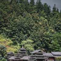 Мост в деревне народности дун в провинции Гуйчжоу, Китай :: Дмитрий 