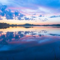 Закат на Лебяжьем озере. :: Виктор Евстратов Закат на Лебяжьем озере. :: Виктор Евстратов