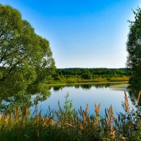 Осенний пейзаж с озером. :: Милешкин Владимир Алексеевич 