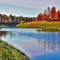 Сентябрь...Золотая осень на протоке Девкина! :: Владимир 