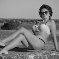 Оксана на Тилигуле :: Сергей Порфирьев