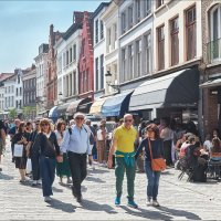 На улицах Брюгге :: Валерий Готлиб На улицах Брюгге :: Валерий Готлиб