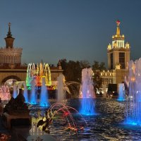 Вечерний фонтан Каменный цветок, Москва, ВДНХ :: <<< Наташа >>>