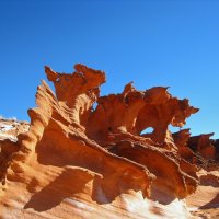 Резные скалы из красного ацтекского песчаника, Невада, США. :: unix (Илья Утропов)