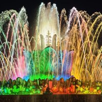 Вечерний фонтан Каменный цветок, Москва, ВДНХ :: <<< Наташа >>>