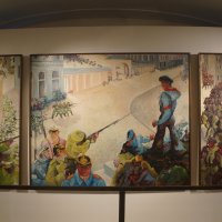 Борьба и смерть товарища Эгльхофера (триптих) /  Генрих Эмзен / 1932-33 :: zavitok *